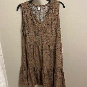 Old Navy Leopard Print Sleeveless Dress Size M